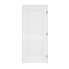 Codel Doors 24" x 80" x 1-3/8" Primed 2-Panel Interior Flat Panel Door with Ovolo Bead 4-9/16" LH Prehung Door 2068pri8082LH1D4916